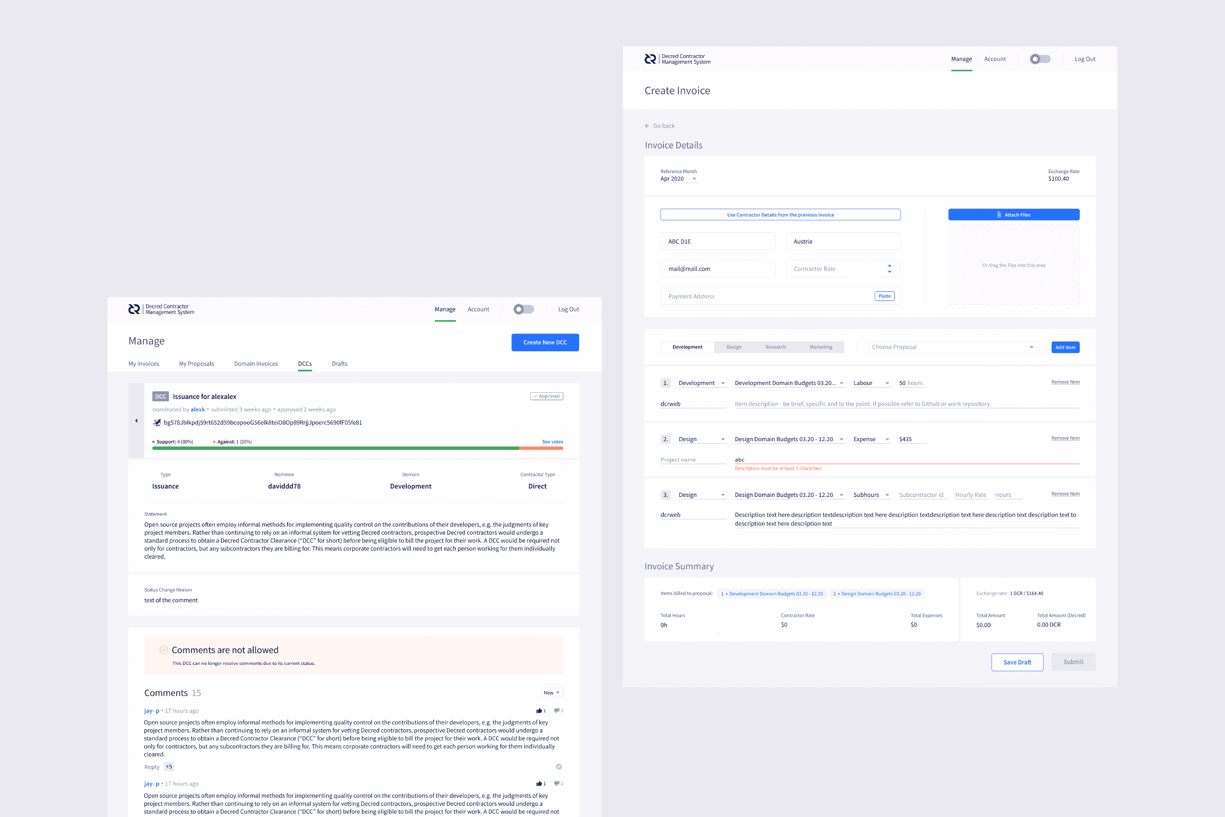 Decred project work